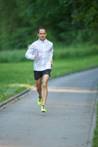 Lukas Stähli beim Lauftraining